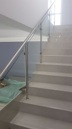 Перила ограждения со стеклом и без из нержавеющей стали