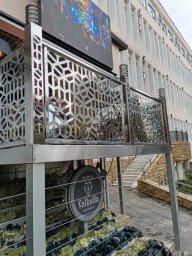 Перила ограждения со стеклом и без из нержавеющей стали