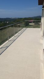 Перила ограждения со стеклом и без из нержавеющей стали