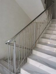 Перила ограждения со стеклом и без из нержавеющей стали