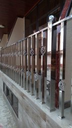 Перила ограждения со стеклом и без из нержавеющей стали