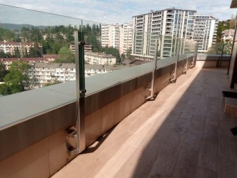 Перила ограждения со стеклом и без из нержавеющей стали