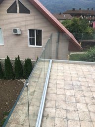 Перила ограждения со стеклом и без из нержавеющей стали