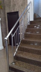 Перила ограждения со стеклом и без из нержавеющей стали