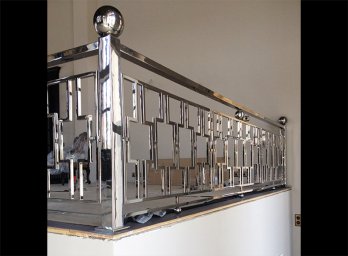 Перила ограждения со стеклом и без из нержавеющей стали