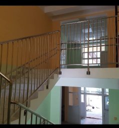 Перила ограждения со стеклом и без из нержавеющей стали