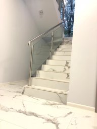 Перила ограждения со стеклом и без из нержавеющей стали